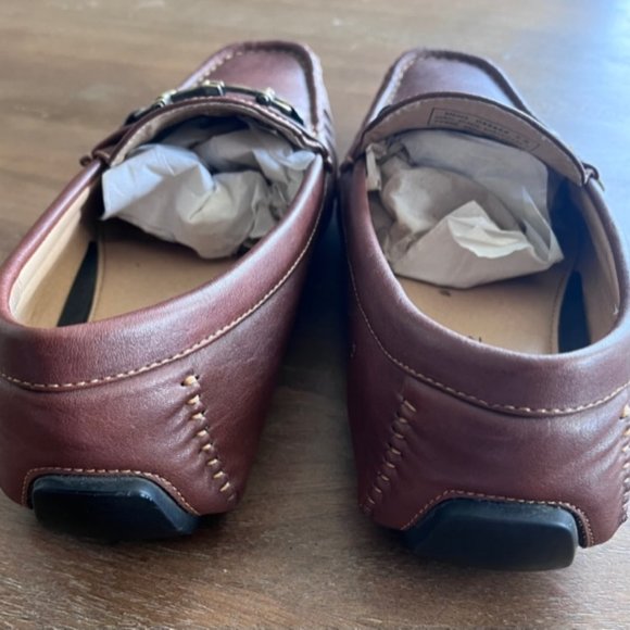 David Stone Men’s Loafers Slip On‎ Shoes Size 9.5 Brown w/Buckle Accent 045668 - Picture 6 of 7